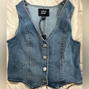 NWT Denim Vest